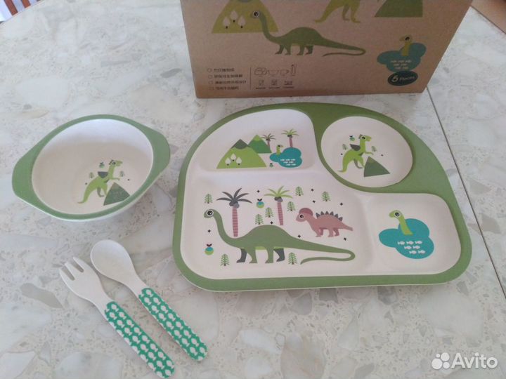 Посуда для детей из бамбука