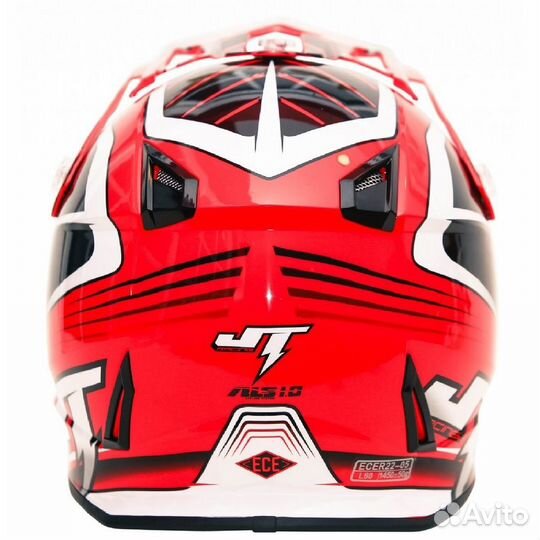 Мотошлем JT ALS1 White-Red