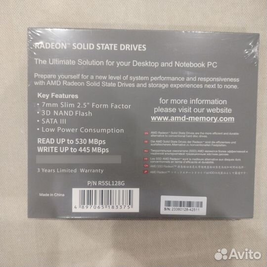 Ssd AMD Radeon R5 240Gb
