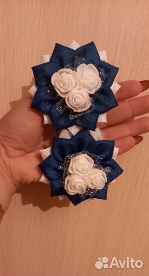 Бантики для волос ручной работы