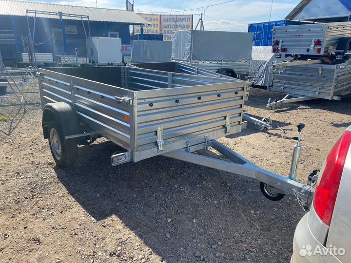 Прицеп с опорным колесом высокий борт 817704.024
