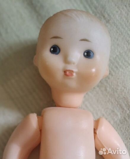 Винтажный редкий пупс СССР Загорск 18 см