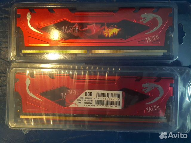 Память для пк DDR4 8 и 16 GB
