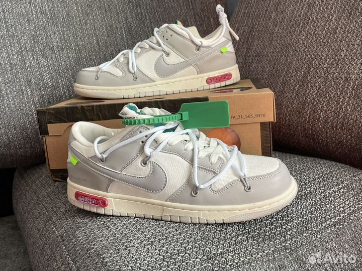 Кроссовки Nike SB Dunk Low Off-White Lot 25 of 50'