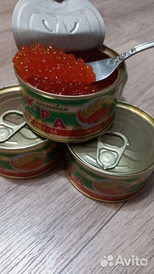 Красная икра кета/чавыча/горбуша