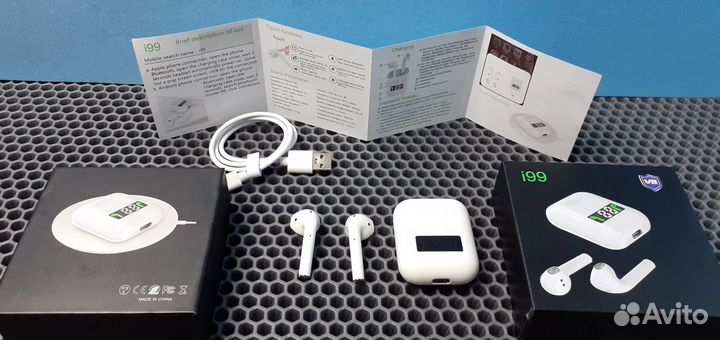 Беспроводные наушники Airpods i99 Индикатор заряда