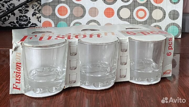 Набор стаканов новые 6 шт