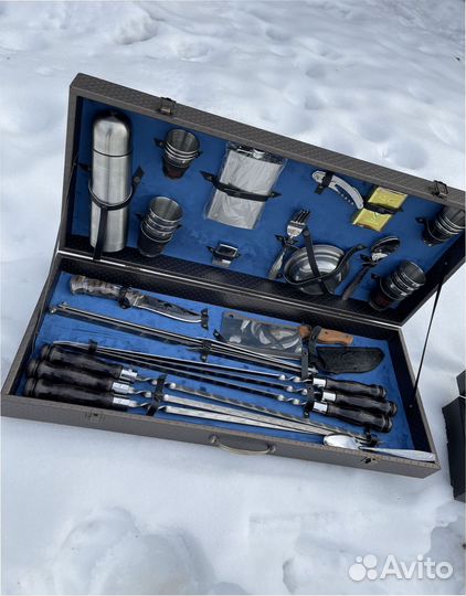 Набор шампуров подарочный