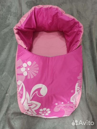 Матрас для санок с чехлом на ножки. зимняя сказка