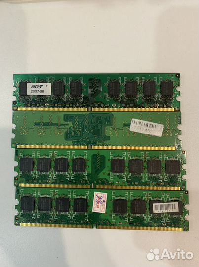 Оперативная память DDR 2 1GB каждая