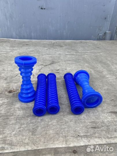 Гофра двери на УАЗ Патриот силиконовая синяя