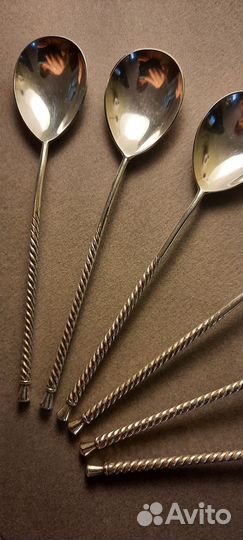 Ложки чайные мельхиор 6 шт СССР