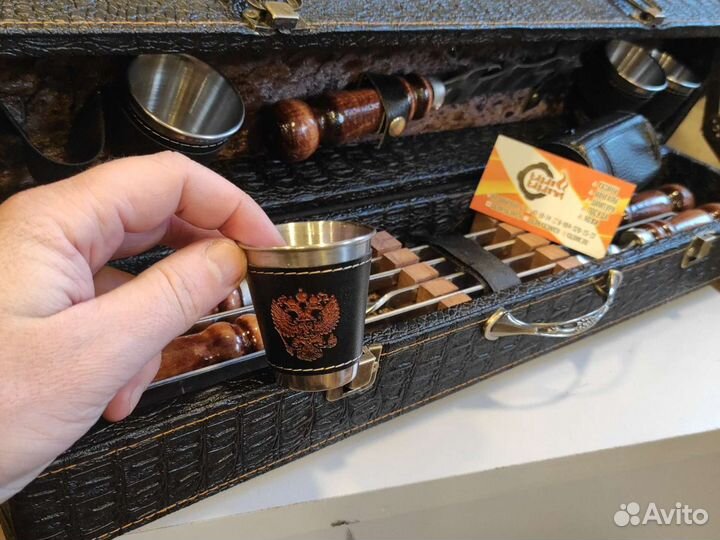 Набор шампуров подарочный