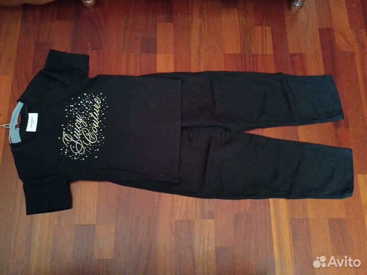 Брюки лен H&M и футболка Juicy Couture