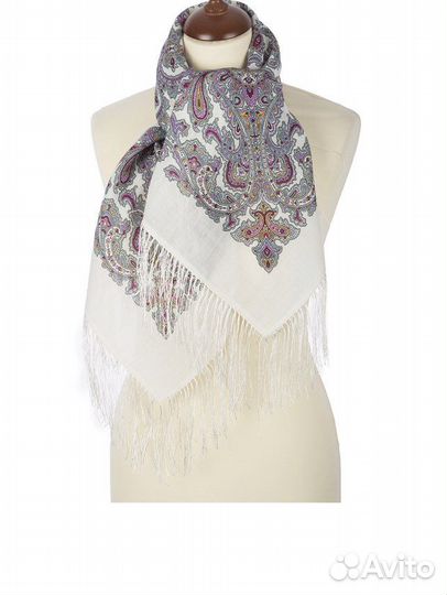 Павловопосадский платок шерсть