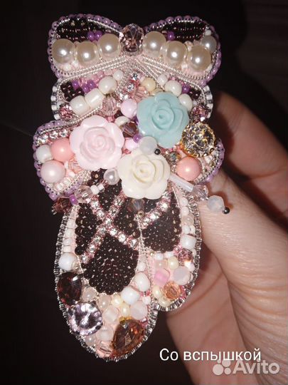 Брошь ручной работы