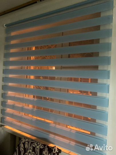 Рулонные шторы день ночь (Зебра)