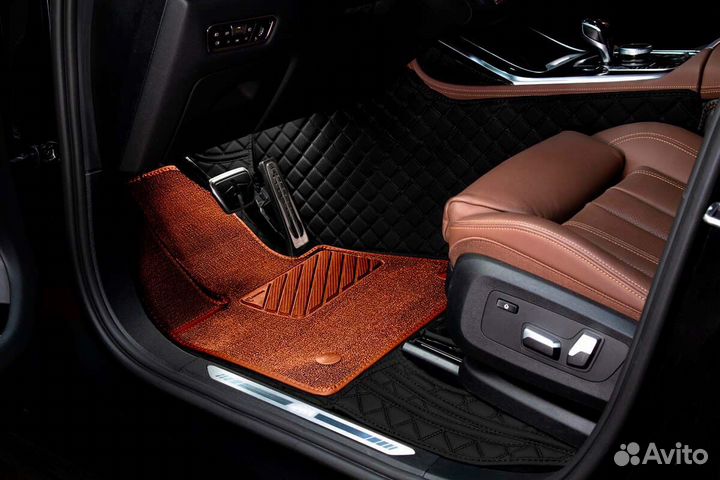 3D Коврики Range Rover Салон Багажник из Экокожи