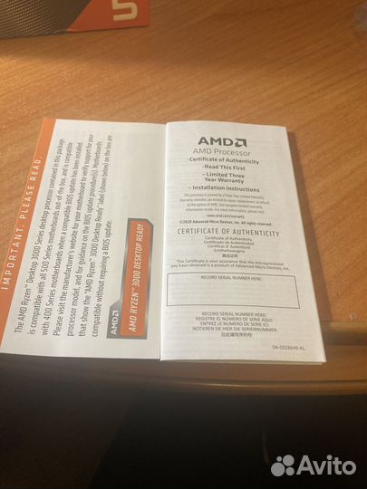 Процессор AMD ryzen 5 3600 oem