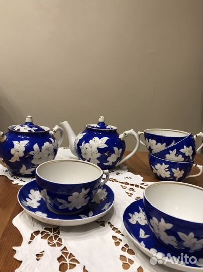 Сервиз чайный Яблоневый цвет СССР 1967 Дулево