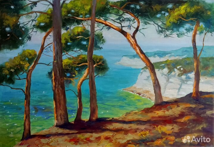 Картина маслом на холсте Морской пейзаж