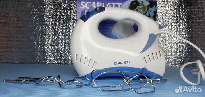 Миксер Scarlett 300вт Турбо режим 2 комплекта