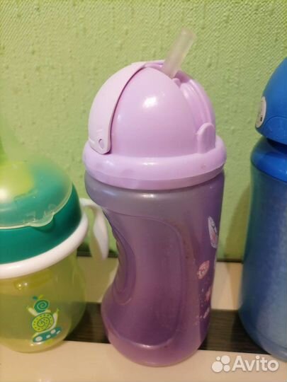 Поильник, непроливайка с трубочкой Avent