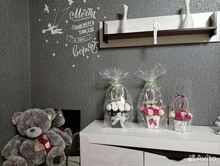 Букеты, цветы, мыльная роза,подарок