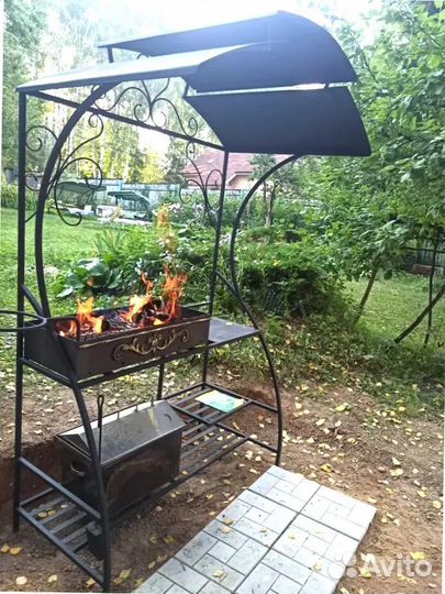 Мангал С печкой под казан