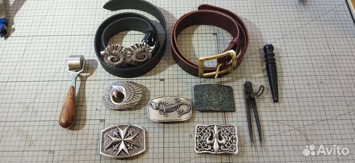 Ремень кожаный на заказ мужской