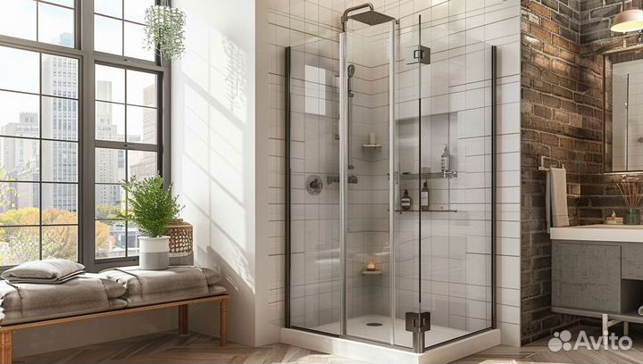 Душевая перегородка из стекла