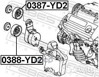 Ролик обводной (honda accord CL/CN/CM 2002-2008