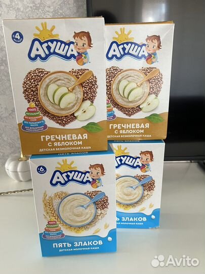 Каша агуша и смесь агуша сухая