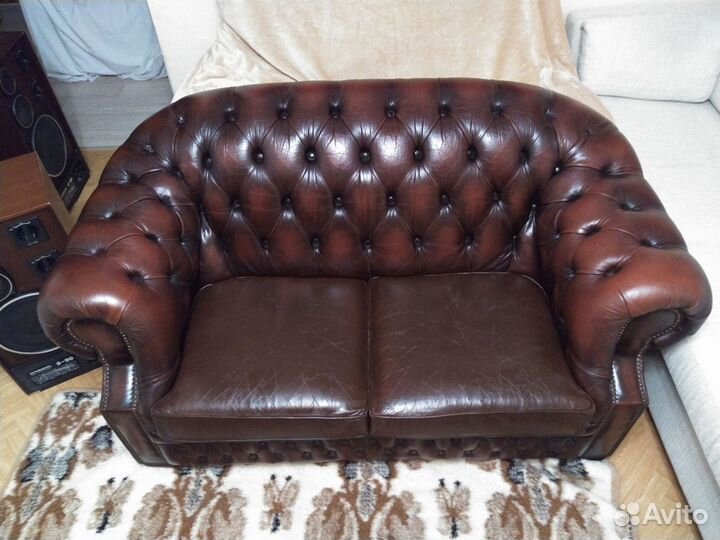 Диван Chesterfield, двухместный, из Германии