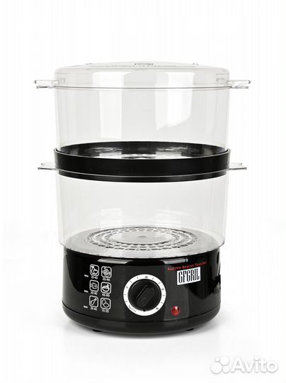 Пароварка Gfgril GFS-2M Black