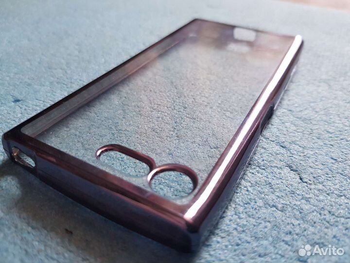 Чехол-Накладка Sony Xperia X compact Чёрный Кант