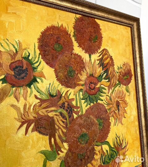 Копия картины Ван Гога «Подсолнухи»