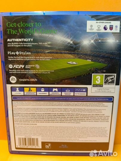 FC 24 FIFA 24 PS4 бу рус версия