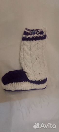 Вязанные Сапожки ручная вязка