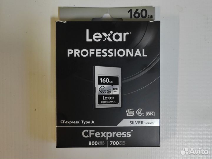 Карта памяти cfexpress type a 160gb, новая