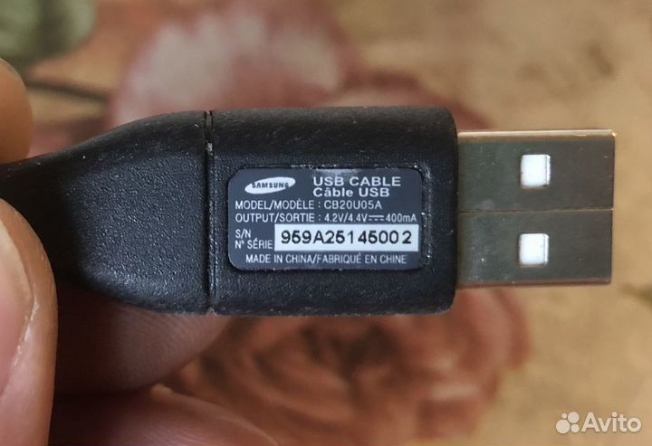 Кабель USB для камеры samsung cb20u05a. Оригинал