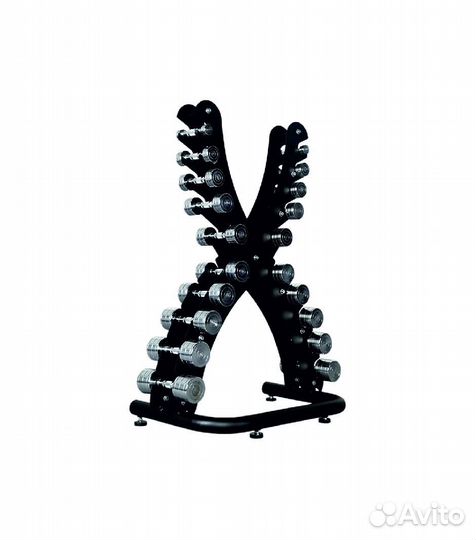 Стойка в комплекте с гантелями