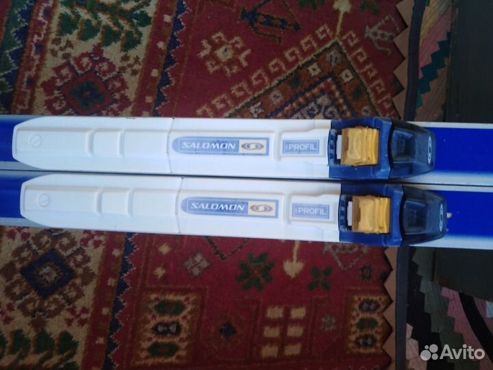 Лыжи 170см. c креплением SNS/лыжные палки 105 см