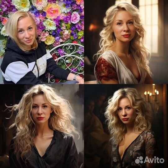 Портрет Арт в Midjourney, картина по описанию