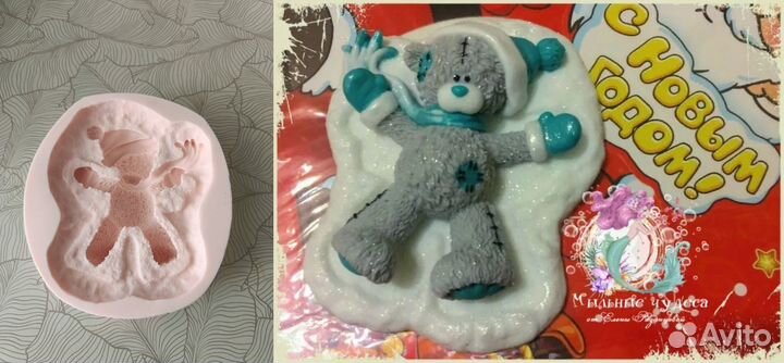 Силиконовые формы для мыла и гипса