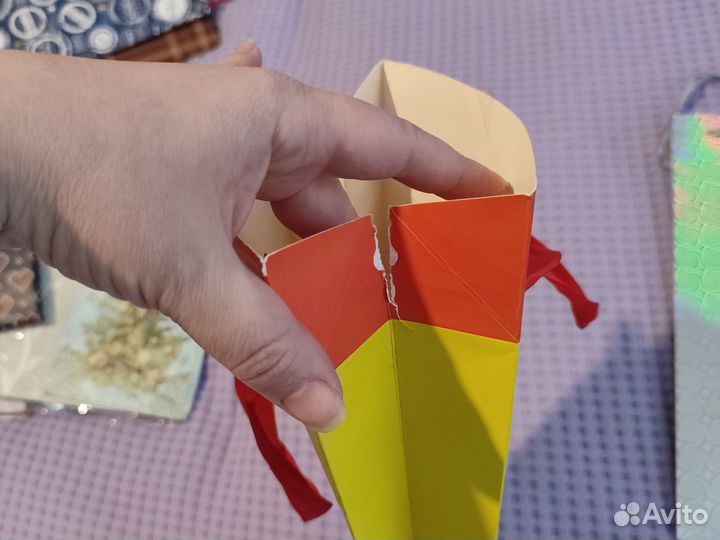 Подарочные новогодние пакеты для бутылок 3 шт