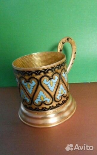 Подстаканники Латунь горячая эмаль и алюминий СССР