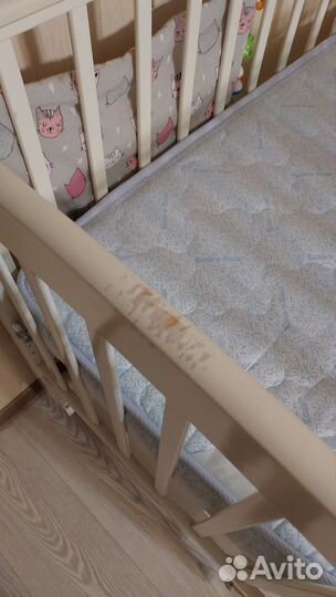 Детская кроватка с маятником и ящиком mr sandman