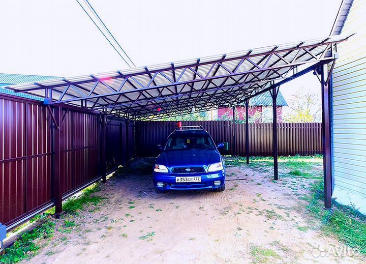 Навесы двускатные