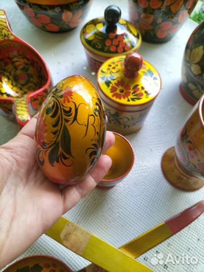 Посуда хохлома времён СССР